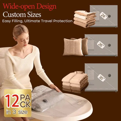 Cordless Travel Vacuum Storage Compression Bag