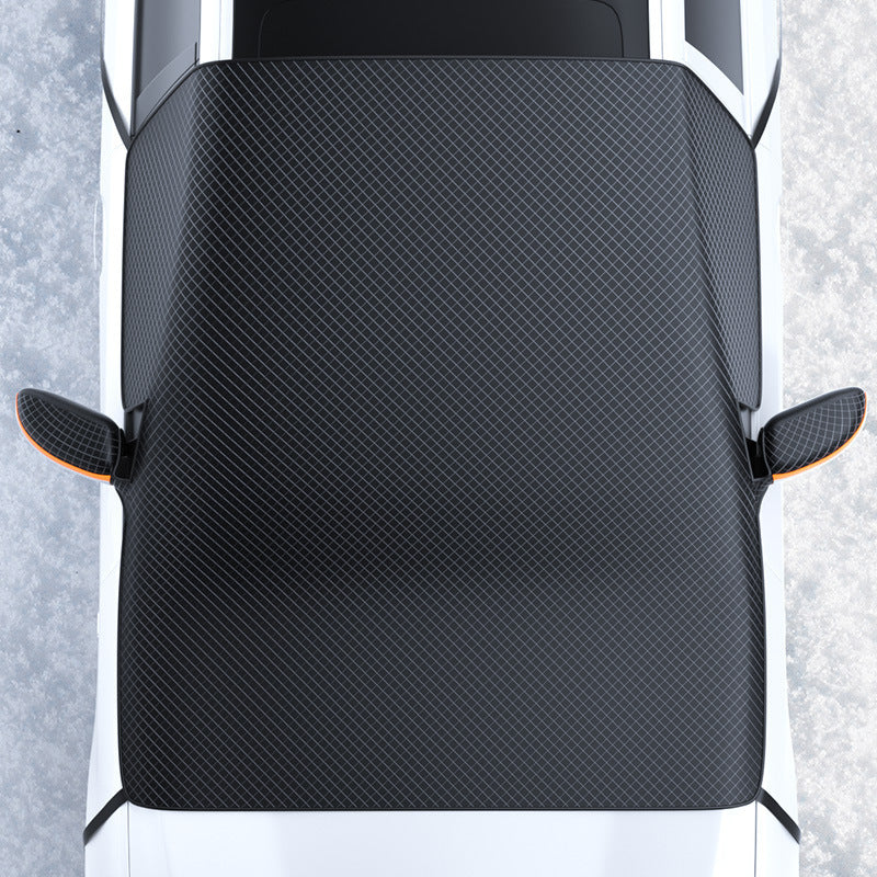 ❄️☀️ Windshield Anti-Snow & Anti-Frost Cover with Mirror Protection – Ready-to-Drive in Any Weather!