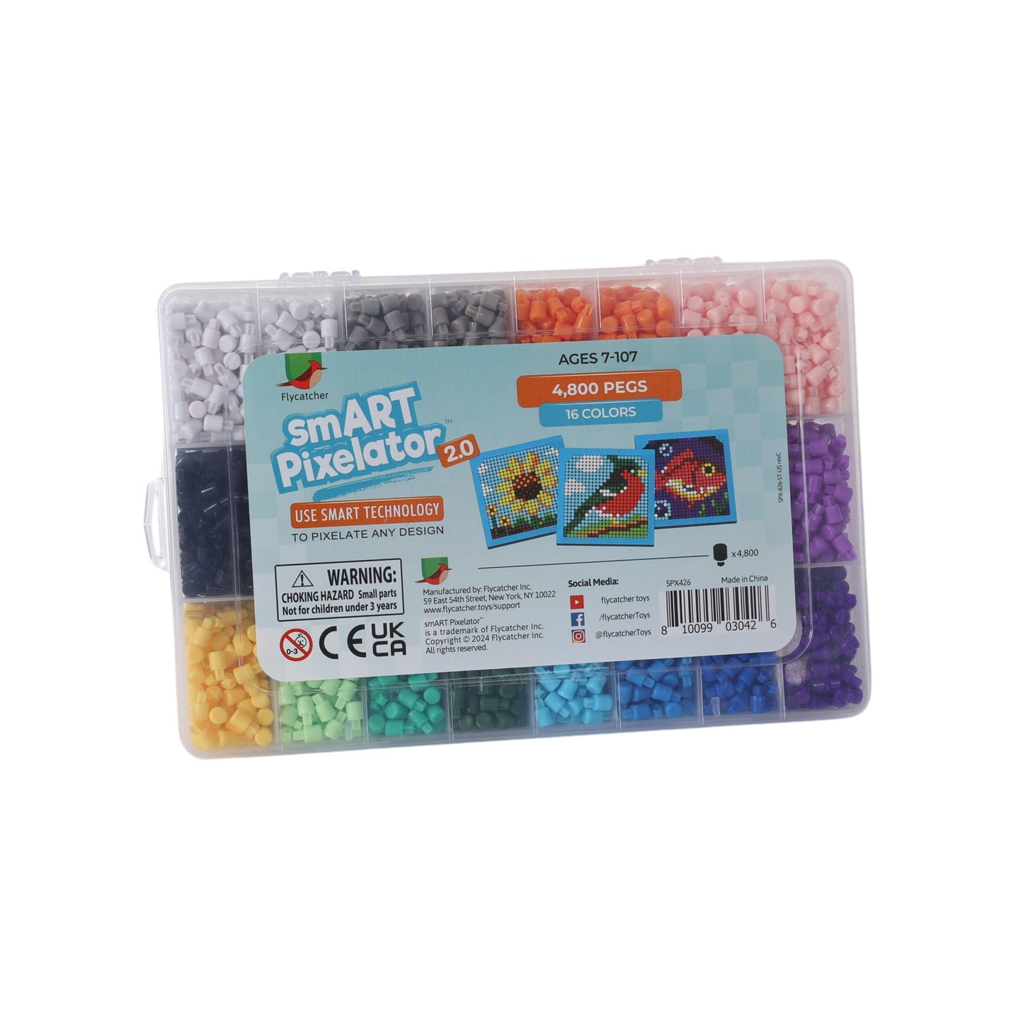 Peg Refill Pack – 4,800 Colorful Pegs for smART Pixelator® 2.0