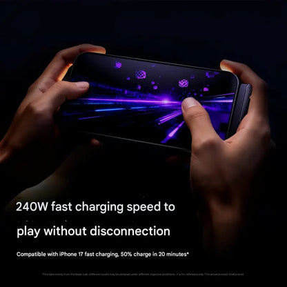 📢📢50% OFF !! ⏰⚡2-in-1 Invisible Holder Charger Cable – 240W Fast Charging Cord with Built-In Phone Stand