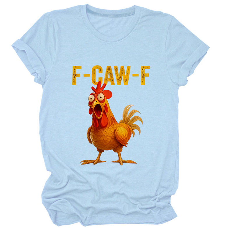 🔥 LAST DAY PROMOTION🔥Cotton Unisex Funny F-Caw-F Chicken Shirt