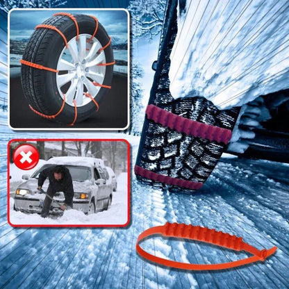 🔥10 Pcs/Pack🔥Universal Reusable Anti-skid Nylon Tire Chains