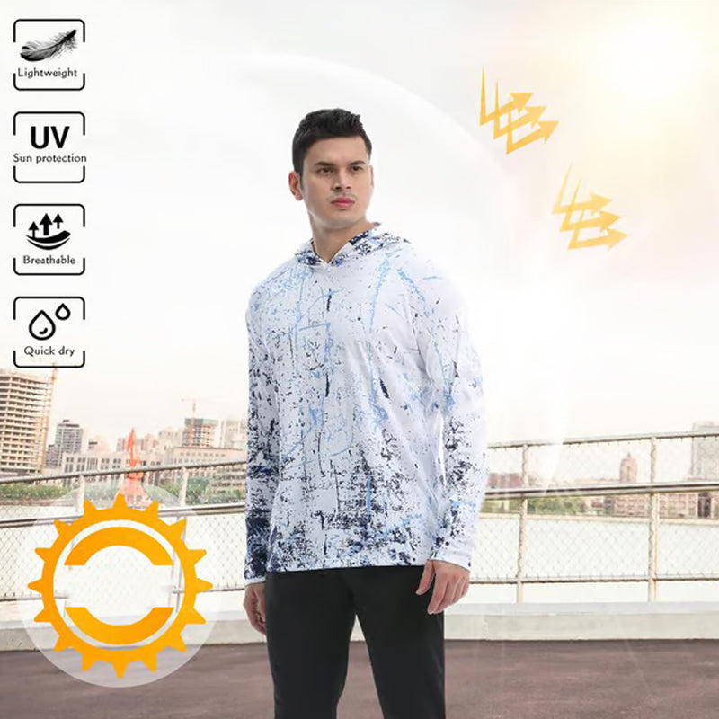 Men’s Outdoor Hooded UV Performance Shirt